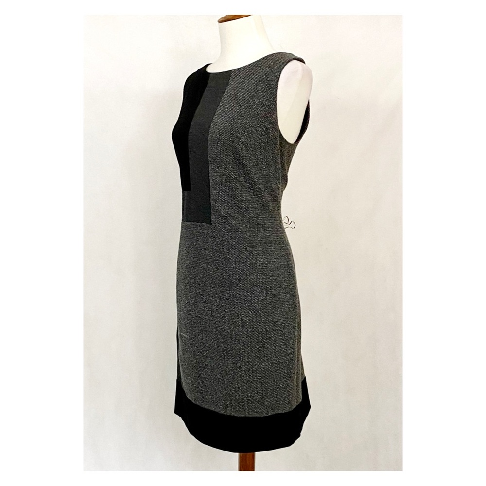 White House Black Market Tweed Color Block Dress - Picture 5 of 11